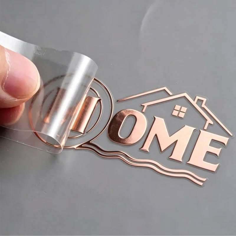 Logotipo en foil oro rosa