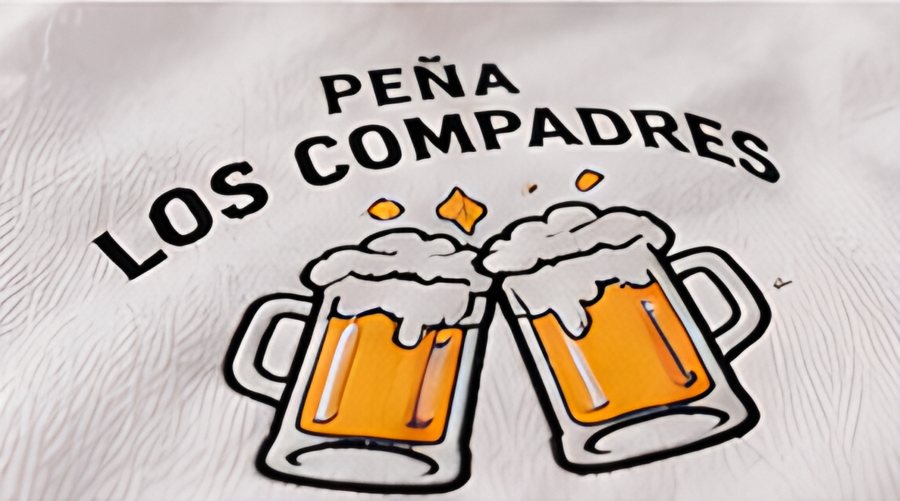 Diseño de peña con jarras de cerveza