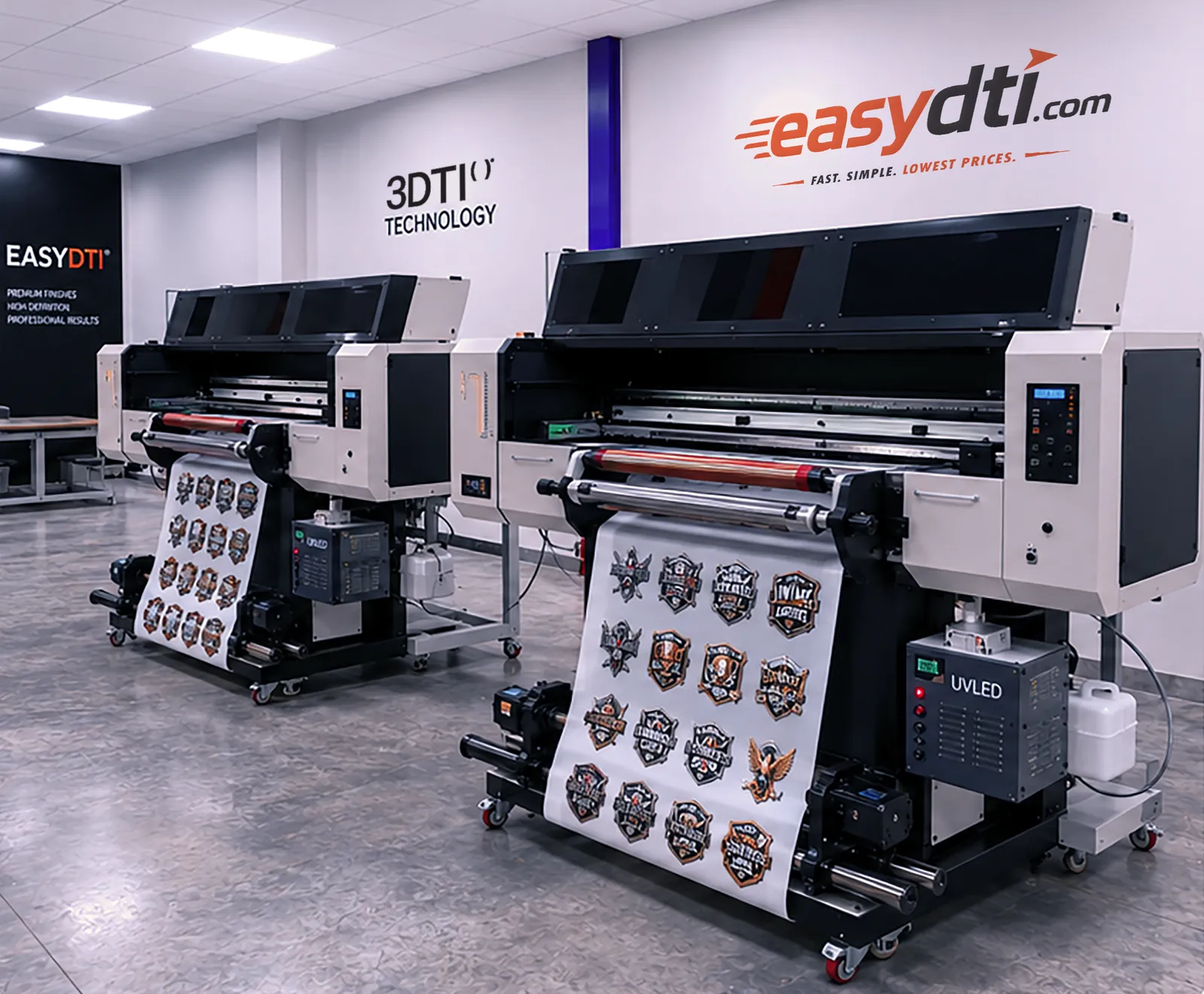 Impresoras 3DTI produciendo escudos con relieve en las instalaciones de Easydti