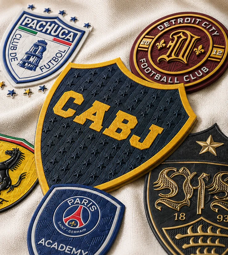 Escudos textiles con relieve 3DTI